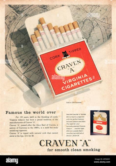 ftwb24|FTWB24 ADVERT 11X8 CRAVEN A CIGARETTES .